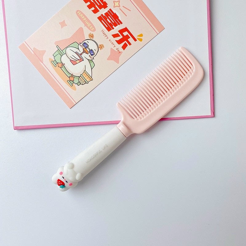 Lược chải tóc tay cầm hình thú cute cực dễ thương cán tháo rời giúp lược gội đầu, chải gỡ rối tóc xoăn chống tĩnh điện