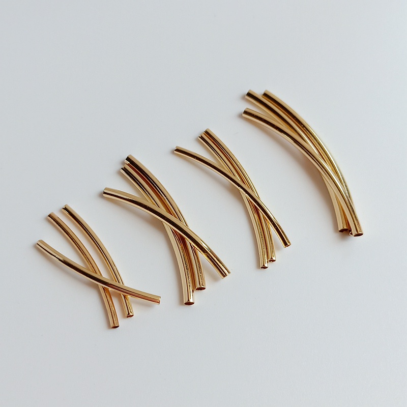 Bộ 10 Khuỷu Tay Mạ Vàng 14K Nhiều Màu Sắc Dùng Làm Đồ Thủ Công DIY