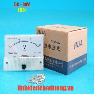 Vôn kế cơ dc 30v 85c1 đo áp 0-30v chính hãng hua