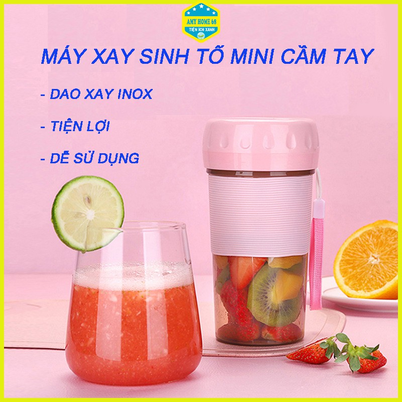 Máy xay sinh tố cầm tay dao 4 lưỡi - Máy xay đồ ăn dặm