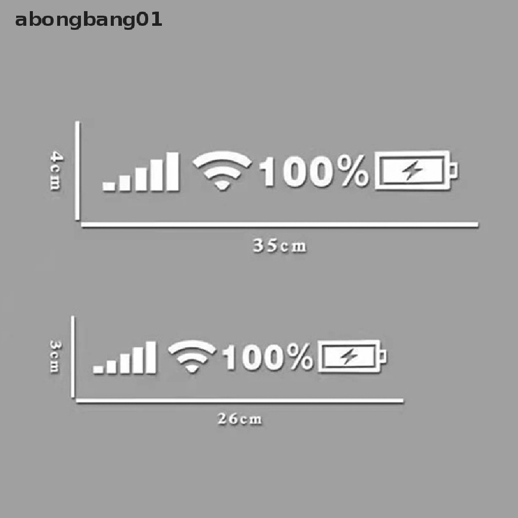 Sticker Vinyl Dán Kính Chắn Gió Phía Sau Xe Hơi In Chữ abongbang01 Wifi