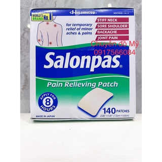Date t12/2024_ miếng dán salonpas của mỹ 140 miếng