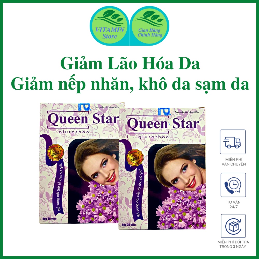 Collagen tăng cường đàn hồi cho da giúp da căng bóng,mịn màng,hạn chế lão hóa da,tăng nội tiết tố nữ collagen QueenStar