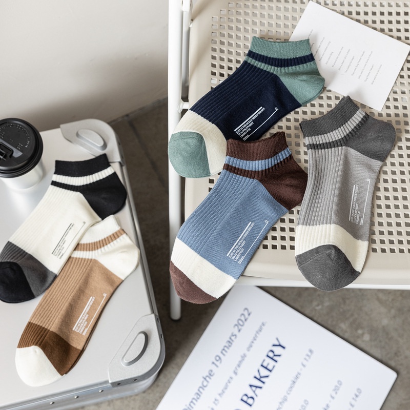 Tất Nam Cổ Ngắn Cao Cấp Tất đẹp chất liệu cotton siêu thoáng khí ngăn mùi thấm hút mồ hôi - The TeaLiFe