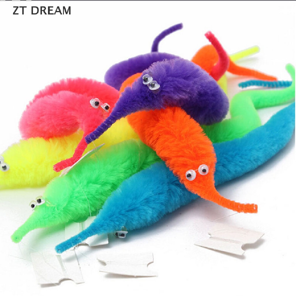 ZTD 1 X Magic Twisty Fuzzy Worm Wiggle Moving Sea Horse Kids Trick Toy 07