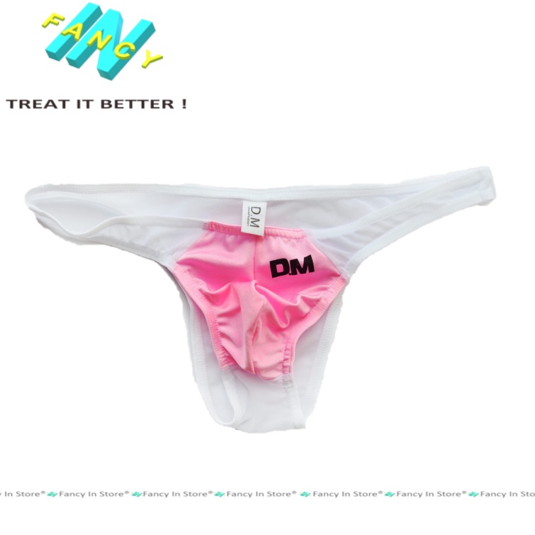 Sịp Lọt Khe Nam DM Sexy, Quần Lót Nam Thun Lạnh Lưới Thoáng Mát Fancy In - Th003