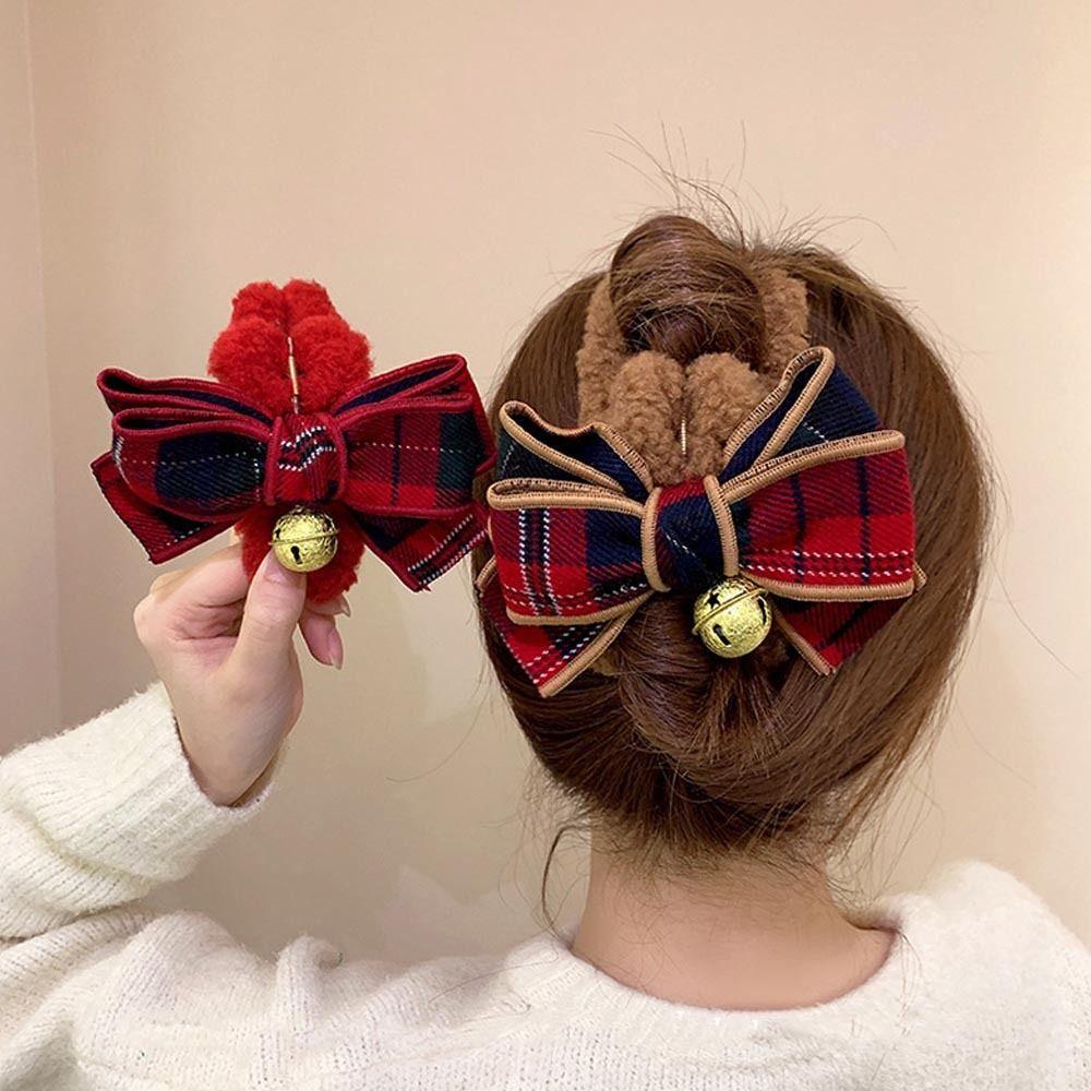 Kẹp Tóc Hình Nơ / Cá Mập Phong Cách Vintage Thanh Lịch Dành Cho Nữ