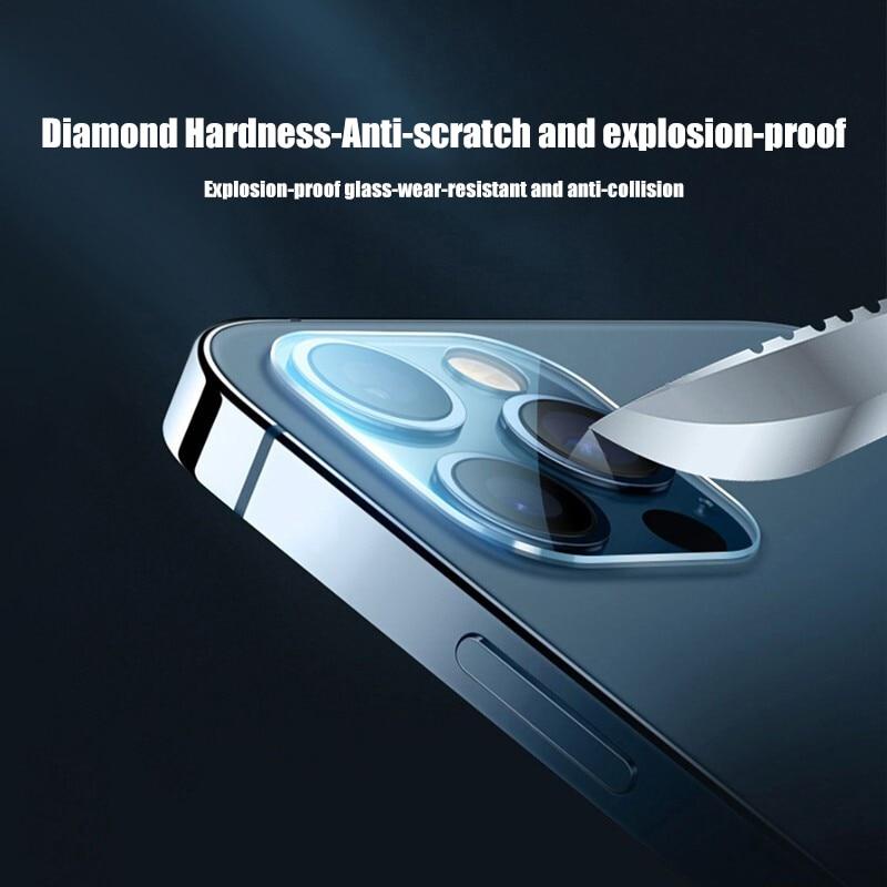 Kính Cường Lực Bảo Vệ Ống Kính Máy Ảnh Kiểu Dáng Sang Trọng Cho iPhone 11 12 13 14 Pro XS Max X XR 6 7 8 Plus SE 2020 SE3 2022