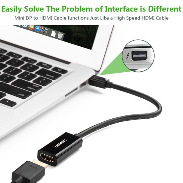 Cáp chuyển đổi Mini Displayport sang HDMI Full HD 1080p (Thunderbolt To HDMI) Ugreen 10461