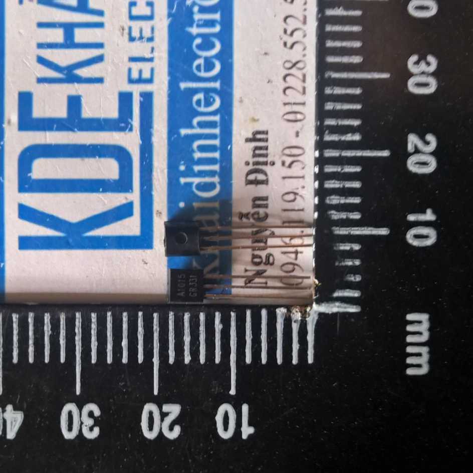 2SA1015 0.15A/50V PNP-TRANS TO-92 (50 con) kde1510