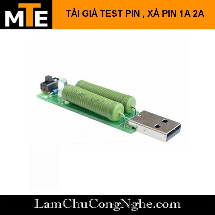 Tải giả kiểm tra dòng sạc USB 1A, 2A