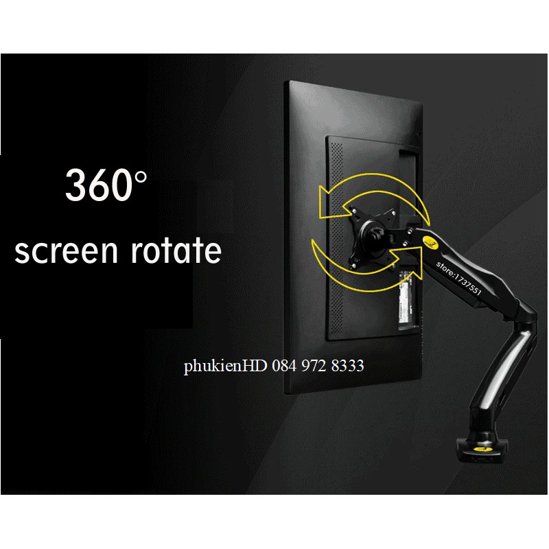 Giá treo màn hình máy tính / giá đỡ màn hình xoay 360 độ NB F80 17 - 30 inch