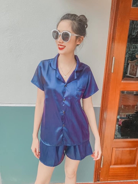 [Xả giá gốc Bộ đồ ngủ lụa pijama ngắn dễ thương | BigBuy360 - bigbuy360.vn