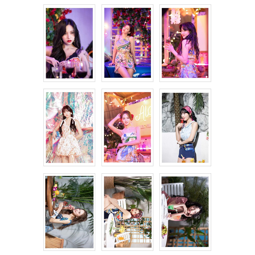 [Ép Lụa] Lomo Card 63 Ảnh TWICE - TASTE OF LOVE Jacket Shooting