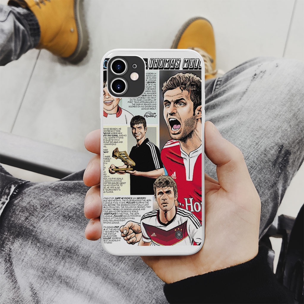 Ốp lưng thomas muller poster collage pro 13 11 12 promax 7 8 plus xs X Xr  ART20222667
