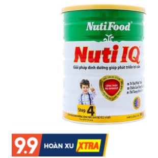 Sữa Nuti IQ Step 4, Nuti Food, 900g, Trẻ 2-4Tuổi Mẫu mới