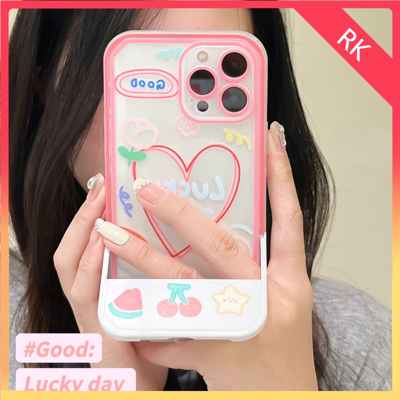 Ốp lưng iphone Ốp Điện Thoại Kèm Giá Đỡ Tàng Hình Cho iphone13Pro / 12Promax / Love 11 / xr / xs RK CASE
