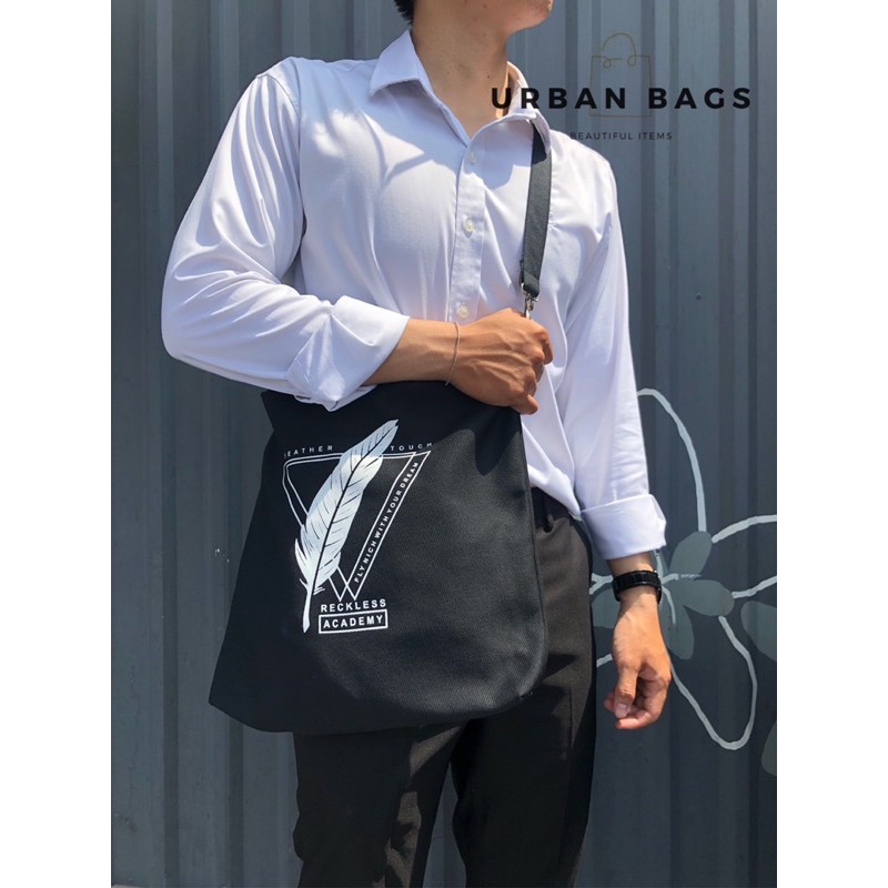 Túi vải đeo chéo cầm tay nam nữ [Trợ giá ship] [Urban Bags] | BigBuy360 - bigbuy360.vn