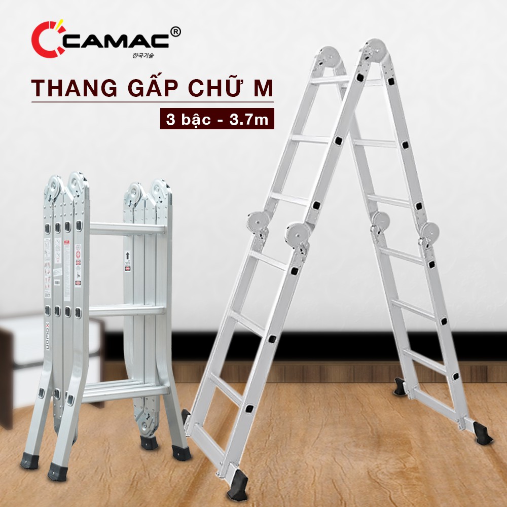 Thang Gấp Xếp Chữ M 3.7m cao cấp chính hãng DAMITA  ảnh thật bảo hành 24 tháng đổi trả trong 7 ngày uy tín