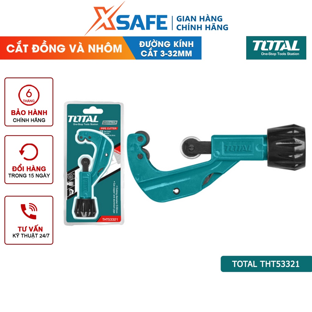 Dao cắt ống kim loại chuyên dụng TOTAL THT53321 lưỡi dao siêu bén chống rỉ cắt ống đồng nhôm sửa chữa máy lạnh tủ lạnh