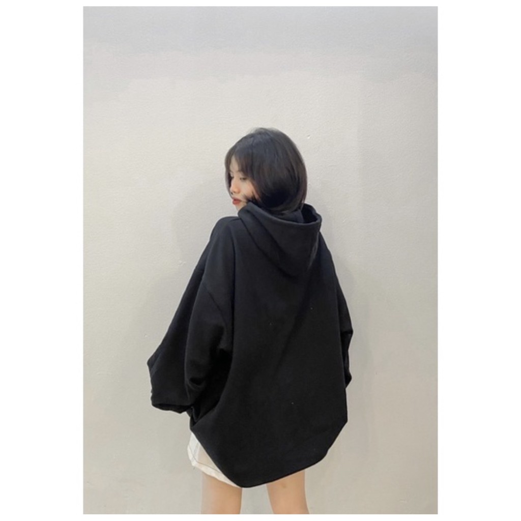 Áo Hoodie Trơn Nữ Pastel ⚡ Casper.Store | FREESHIP | ⚡ Áo nỉ dài tay form rộng thiết kế trẻ trung, basic