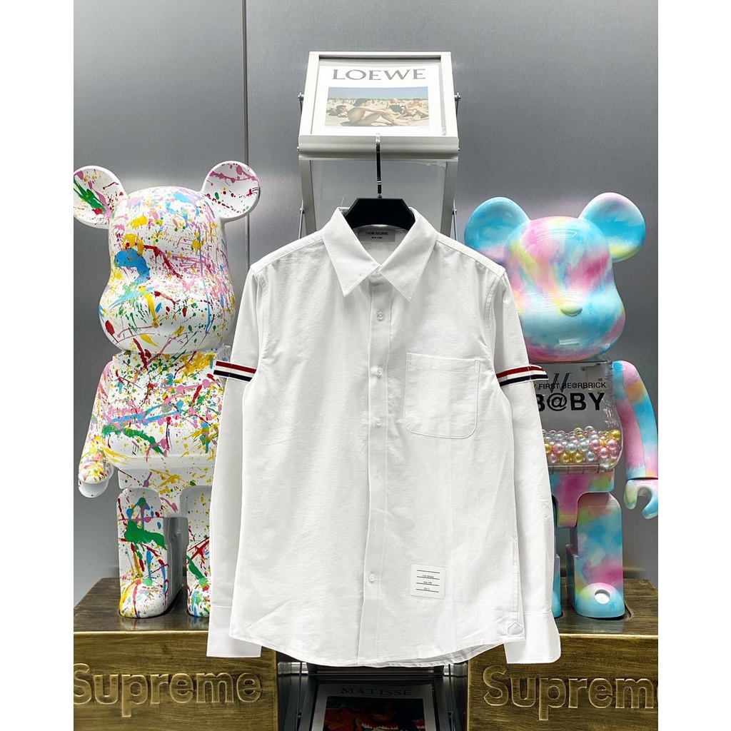 Áo Sơ Mi THOMBROWNE, Áo Họa Tiết 3 Sọc Thời Trang Chất Đẹp