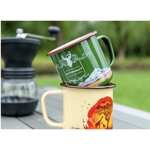 LY TRÁNG MEN EMAYE KUPA 270ML- họa tiết ngẫu nhiên