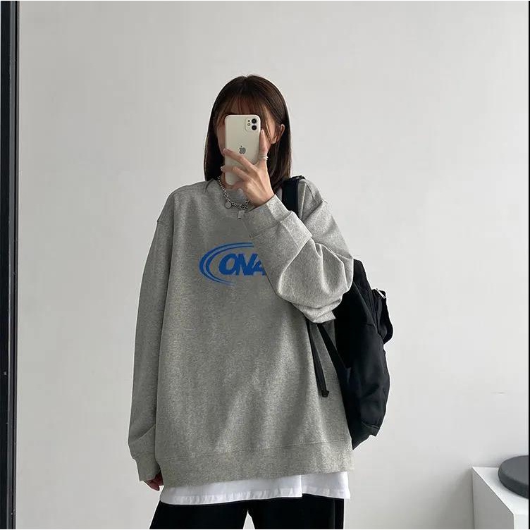 NRVP Áo Thun Nữ Dài Tay Cổ Tròn Thời Trang Hàn