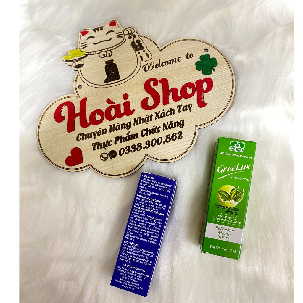 Xịt thơm miệng Greelux Xtra Cool thảo dược 12ml - Chính hãng