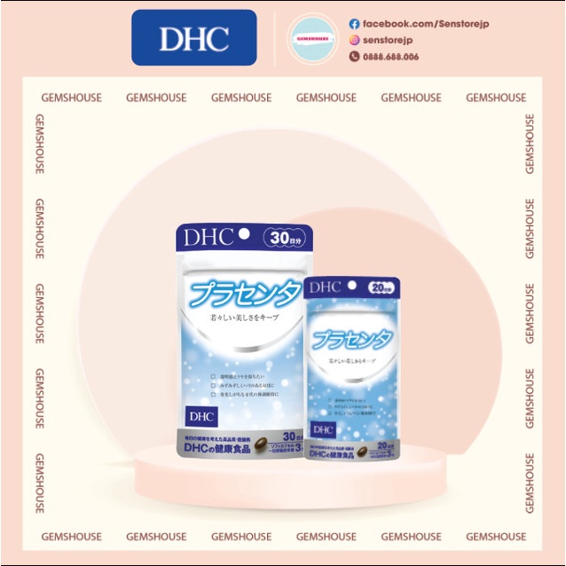 VIÊN UỐNG NHAU THAI DHC PLACENTA - 30 NGÀY