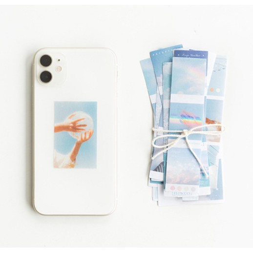KimiTape Giấy nền và Sticker vintage POCKET TAPES - Bộ 40 hình trang trí Bullet Journal