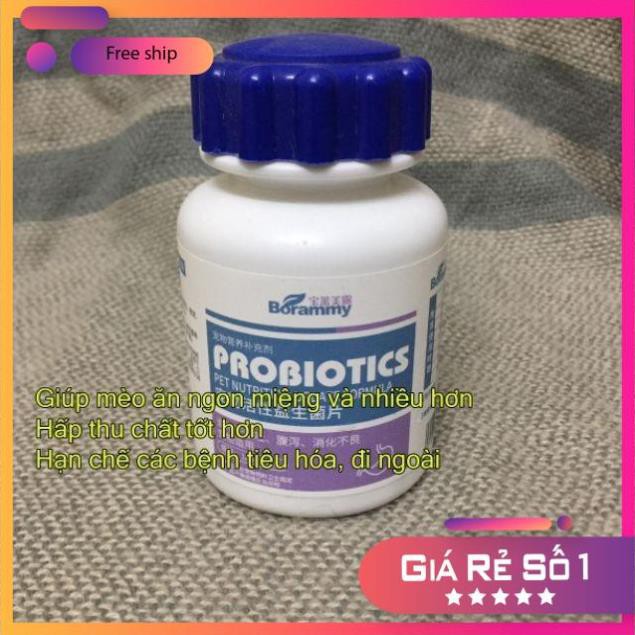 [FreeShip] Men tiêu hoá PROBIOTIC cho chó mèo, hỗ trợ đường tiêu hoá, hấp thu dinh dưỡng toàn diện lọ 180v