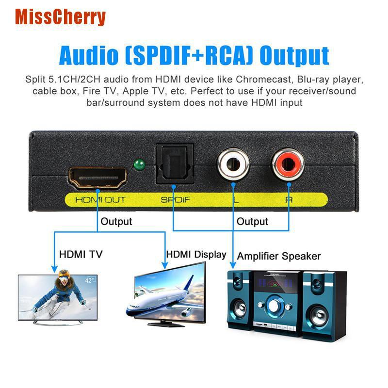 Bộ Chuyển Đổi Hdmi Sang Hdmi + Spdif + Rca L / R