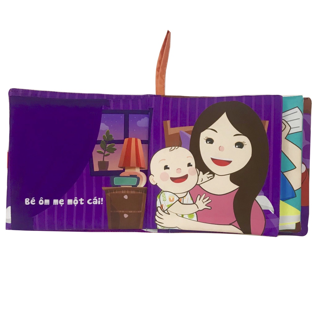 Sách Vải Phát Triển Tình Cảm Cho Bé 0-3 Tuổi Câu Chuyện - Cái Ôm Diệu Kỳ - Lalala Baby