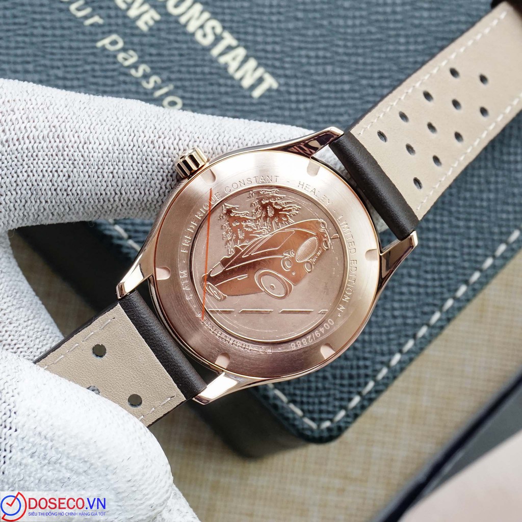 Đồng Hồ Nam Chính Hãng Cơ Automatic Frederique Constant Healey Limited FC-303HVBR5B4 Kính Sapphire, Dây Da Cao Cấp FC21