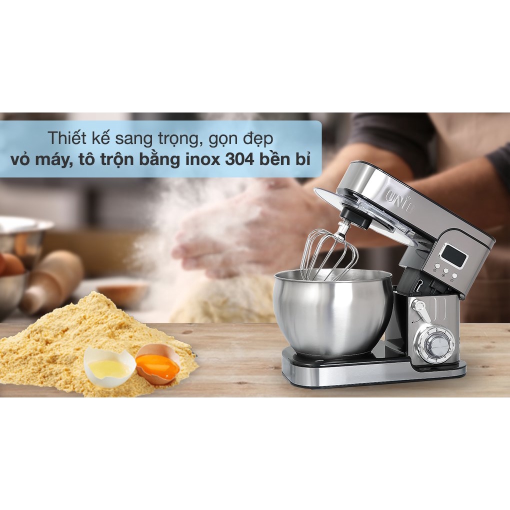 Máy nhồi, trộn bột đánh trứng đa năng UNIE EM5