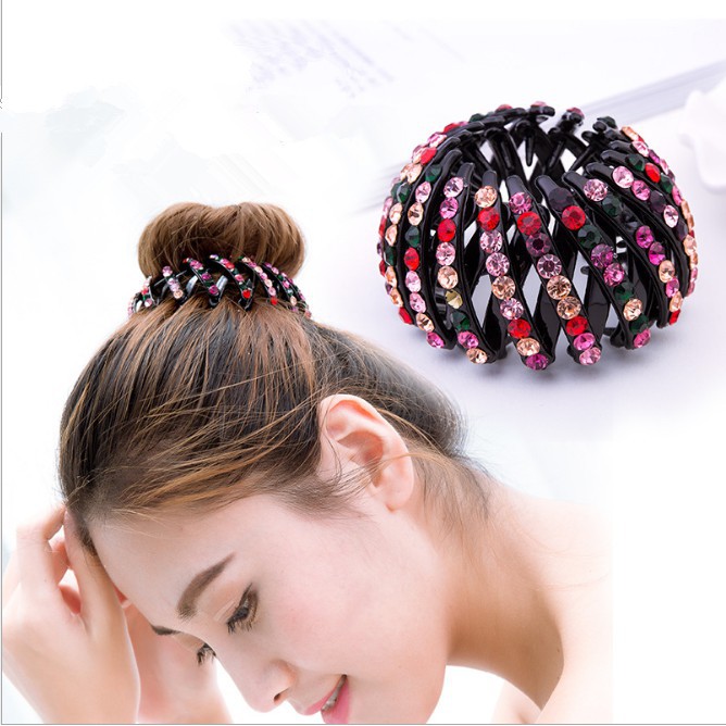 Kẹp búi tóc đính đá lấp lánh