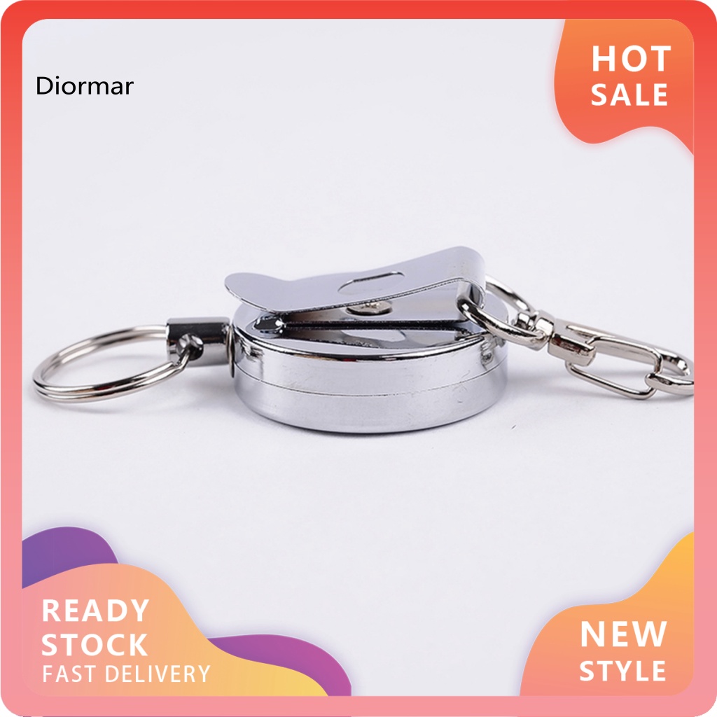 Móc Khóa Dây Kim Loại 4cm Có Thể Thu Gọn Chống Thất Lạc Cho Leo Núi