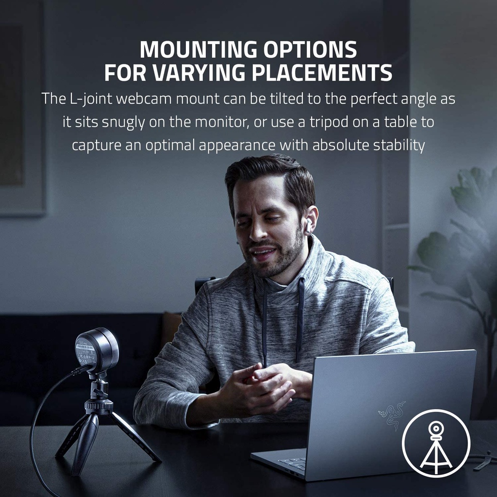 Thiết bị ghi hình Razer Kiyo Pro | Livestream cho Streamer| Độ phân giải cao | Tích hợp cảm biến