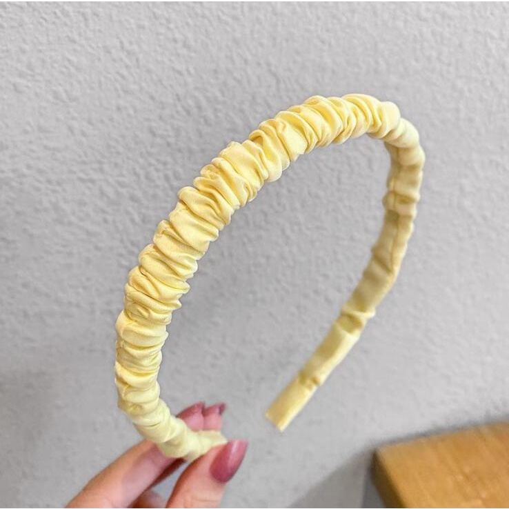 Dễ Thương Băng Đô Vải satin Xếp Ly Xinh Xắn Cho Nữ