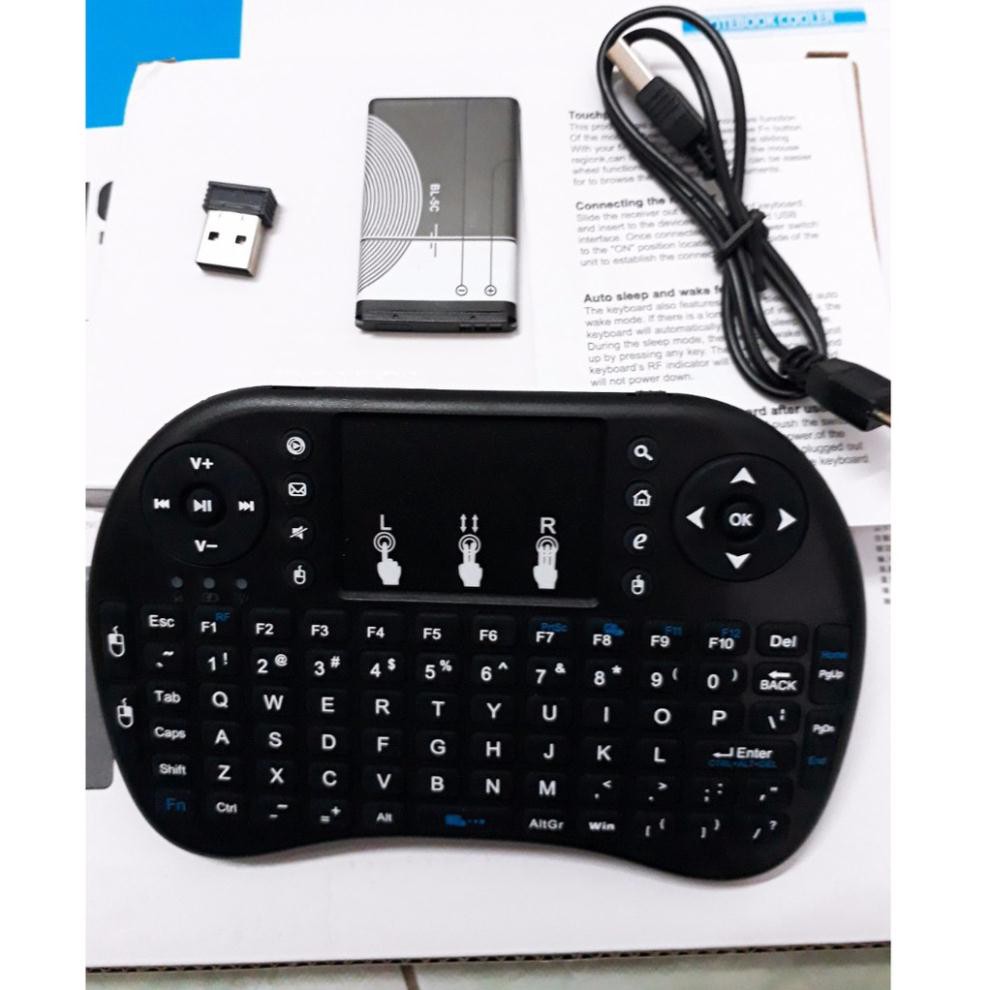 Bàn Phím Kiêm Chuột Không Dây Cho PC, Smart TV, Android TV - UKB500 không led