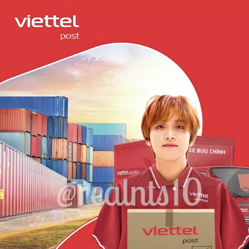 Nhãn dán sticker niêm phong nhóm nhạc NCT thiết kế viettel post có sẵn