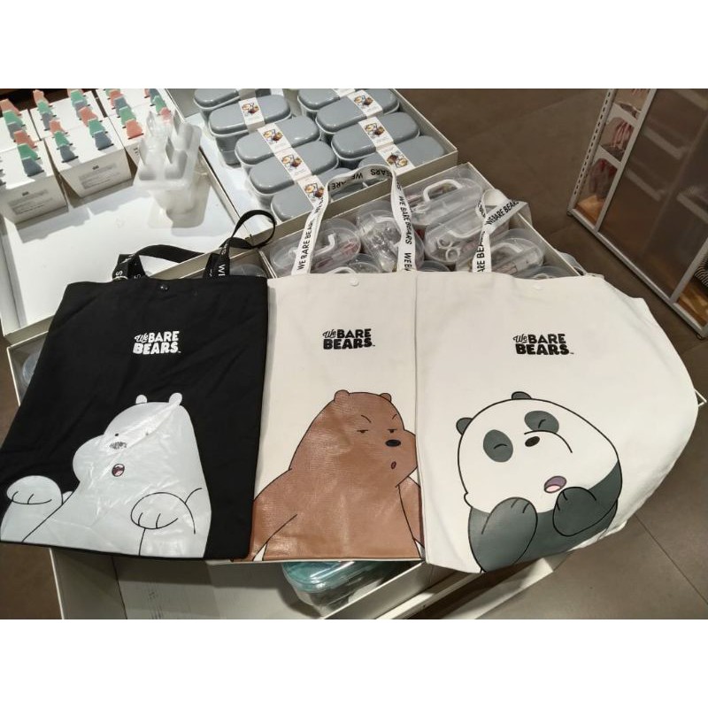 Miniso Túi Xách Mini In Hình We Bare Bears Dễ Thương