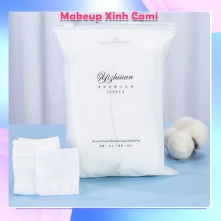 Bông tẩy trang đa năng gói 200 miếng thấm toner đắp lotion mask Cami.makeup BTT01