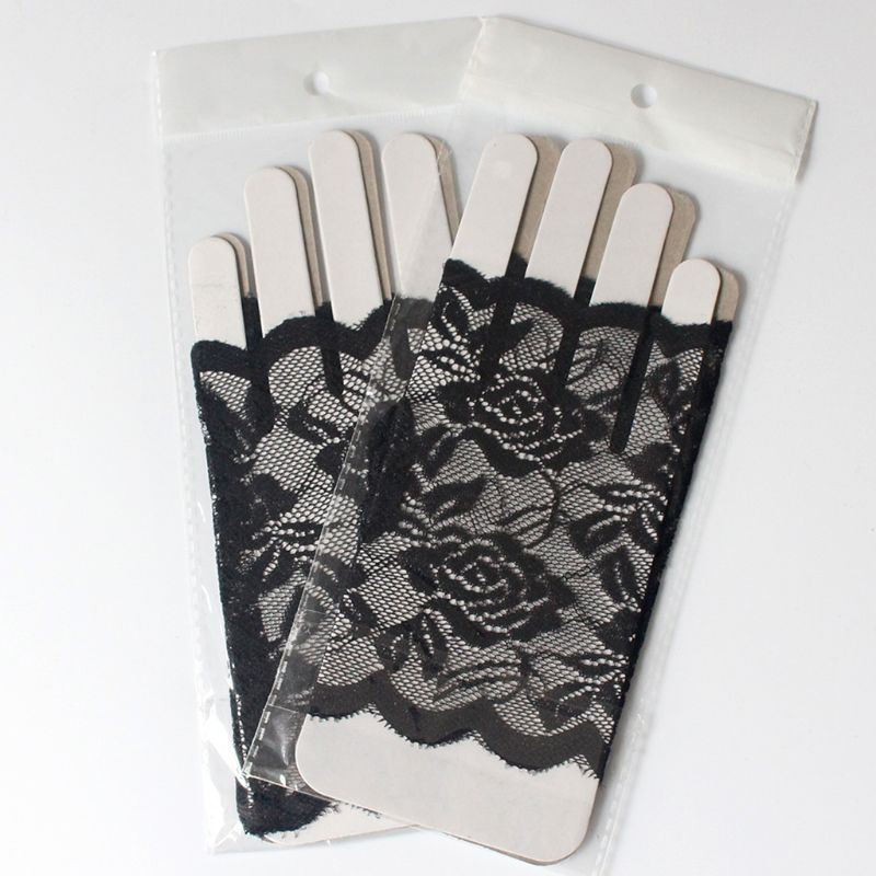 Găng Tay Ren Hở Ngón Che Phủ Sẹo Cho Cô Dâu Ngày Cưới