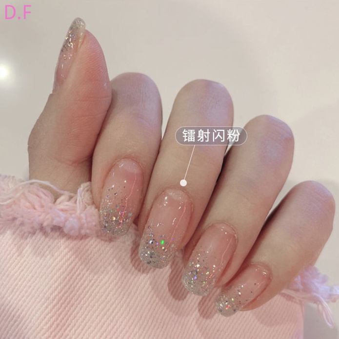 Keo Dán Móng Ánh Kim Tuyến Lấp Lánh Nhiều Màu Sắc