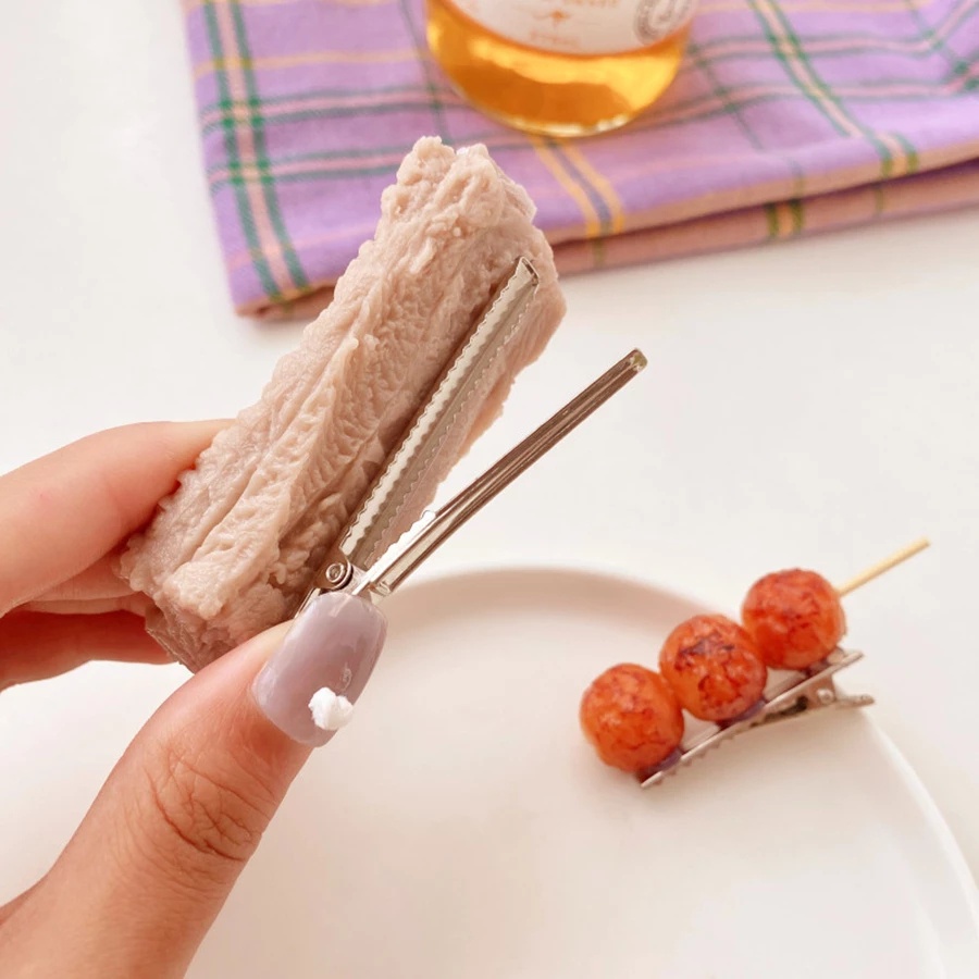 Mới Kẹp Tóc Hình Thức Ăn Độc Đáo Cho Nữ