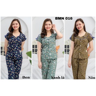 Bộ Mặc nhà thô lụa khoét vai cao cấp