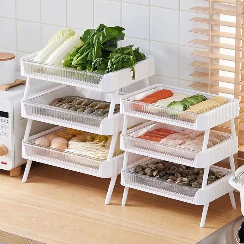 Giá để đồ nhà bếp 2 tầng Giá đựng cốc để bàn đa chức năng Boron069