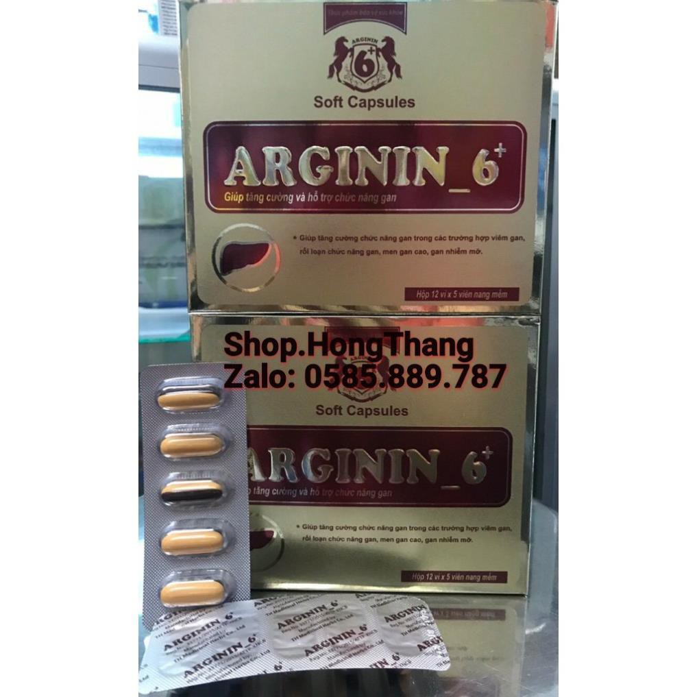 Viên uống bổ gan, mát gan Arginin 6+ tăng cường chức năng gan hiệu quả